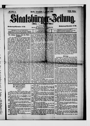 Staatsbürger-Zeitung vom 07.08.1886