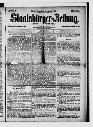 Staatsbürger-Zeitung vom 12.08.1886