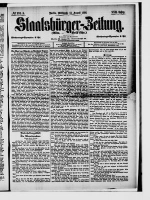 Staatsbürger-Zeitung vom 18.08.1886