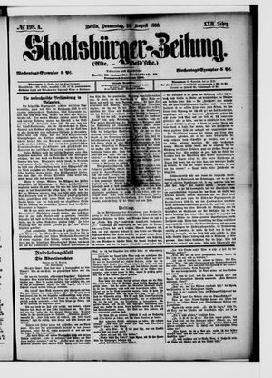 Staatsbürger-Zeitung vom 26.08.1886