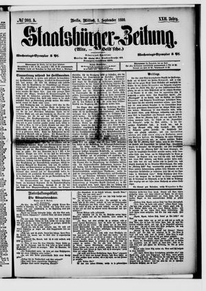 Staatsbürger-Zeitung on Sep 1, 1886