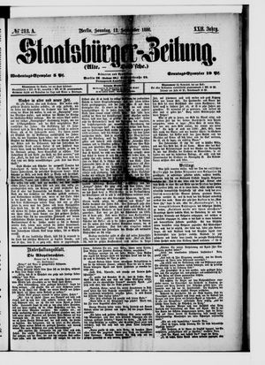 Staatsbürger-Zeitung vom 12.09.1886