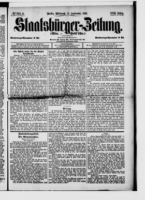 Staatsbürger-Zeitung vom 15.09.1886