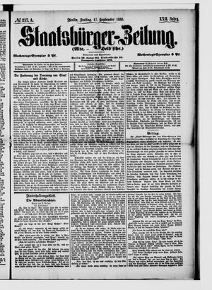Staatsbürger-Zeitung vom 17.09.1886