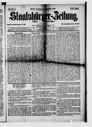 Staatsbürger-Zeitung vom 19.09.1886