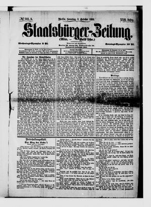 Staatsbürger-Zeitung vom 03.10.1886