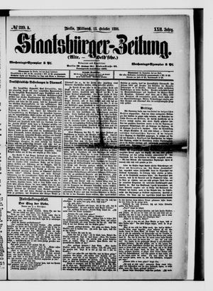 Staatsbürger-Zeitung vom 13.10.1886