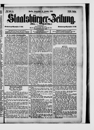 Staatsbürger-Zeitung vom 16.10.1886