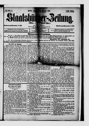 Staatsbürger-Zeitung vom 26.10.1886