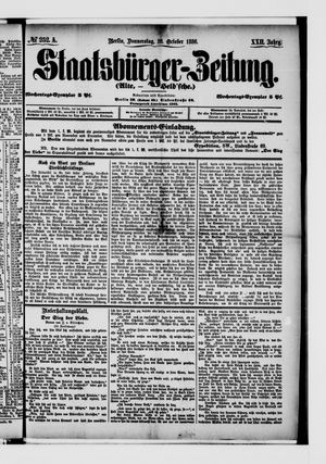 Staatsbürger-Zeitung vom 28.10.1886