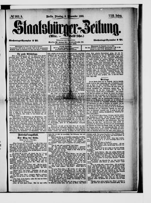 Staatsbürger-Zeitung vom 09.11.1886