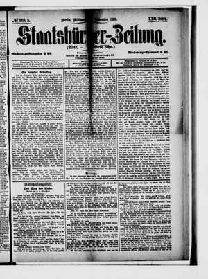 Staatsbürger-Zeitung vom 10.11.1886