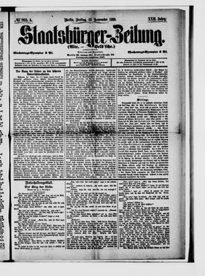 Staatsbürger-Zeitung vom 12.11.1886