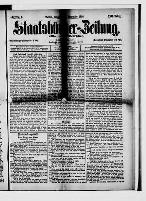 Staatsbürger-Zeitung vom 14.11.1886