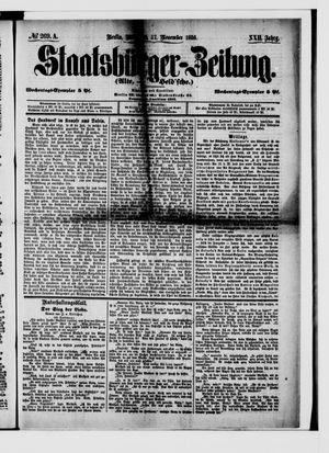 Staatsbürger-Zeitung vom 17.11.1886