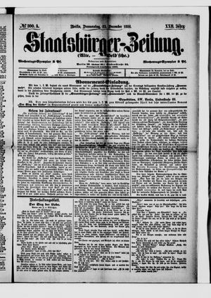 Staatsbürger-Zeitung vom 23.12.1886