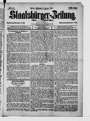 Staatsbürger-Zeitung vom 05.01.1887