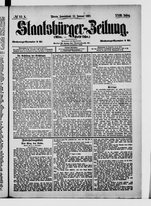 Staatsbürger-Zeitung on Jan 15, 1887