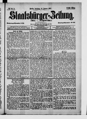 Staatsbürger-Zeitung on Jan 16, 1887