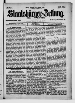 Staatsbürger-Zeitung vom 18.01.1887