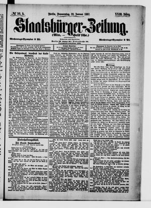 Staatsbürger-Zeitung vom 20.01.1887