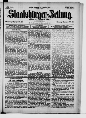 Staatsbürger-Zeitung vom 23.01.1887