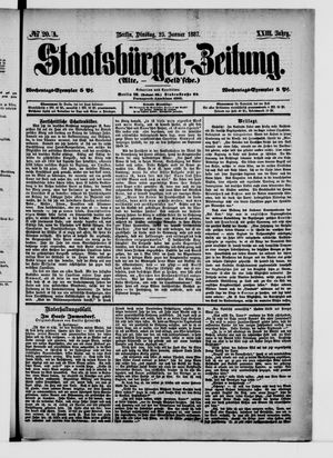 Staatsbürger-Zeitung vom 25.01.1887