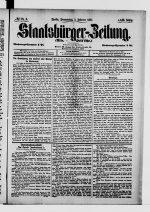 Staatsbürger-Zeitung on Feb 3, 1887