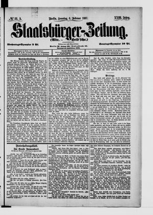 Staatsbürger-Zeitung vom 06.02.1887