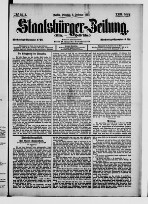 Staatsbürger-Zeitung vom 08.02.1887