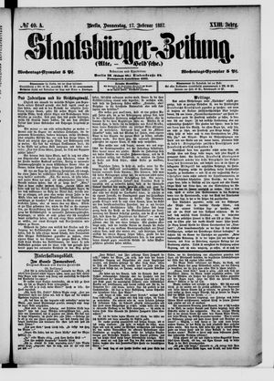 Staatsbürger-Zeitung vom 17.02.1887