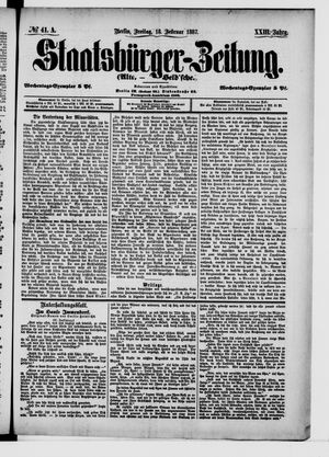 Staatsbürger-Zeitung vom 18.02.1887