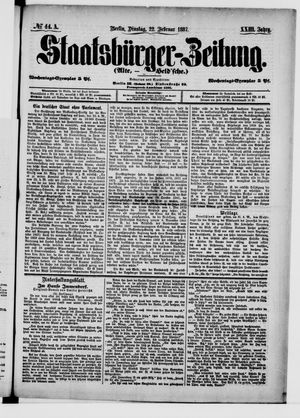 Staatsbürger-Zeitung vom 22.02.1887