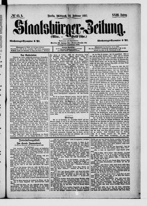 Staatsbürger-Zeitung on Feb 23, 1887