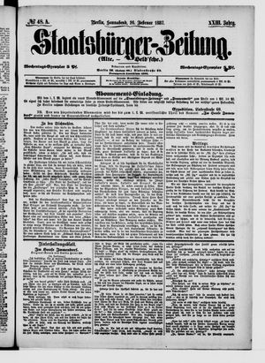 Staatsbürger-Zeitung vom 26.02.1887