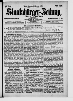 Staatsbürger-Zeitung on Feb 27, 1887
