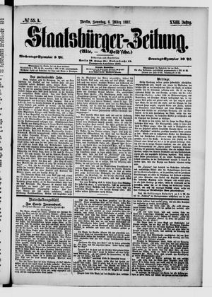 Staatsbürger-Zeitung vom 06.03.1887