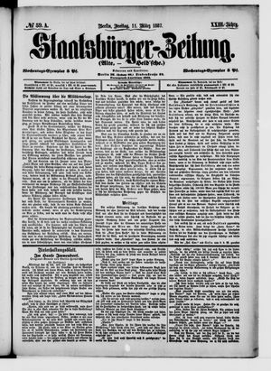 Staatsbürger-Zeitung vom 11.03.1887