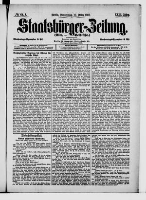 Staatsbürger-Zeitung vom 17.03.1887