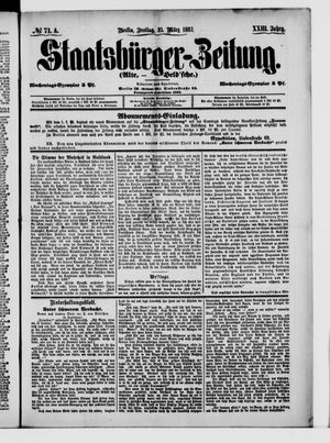 Staatsbürger-Zeitung vom 25.03.1887