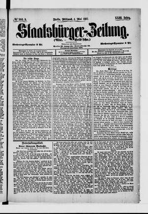 Staatsbürger-Zeitung vom 04.05.1887