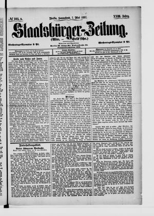 Staatsbürger-Zeitung vom 07.05.1887