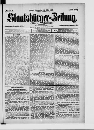 Staatsbürger-Zeitung on May 19, 1887