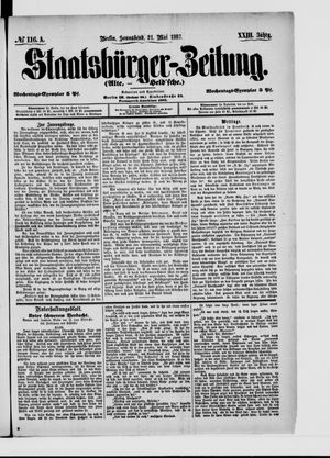 Staatsbürger-Zeitung vom 21.05.1887