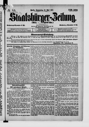 Staatsbürger-Zeitung on May 26, 1887