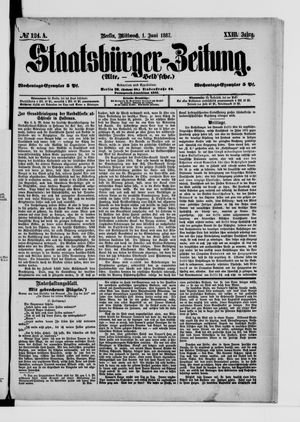 Staatsbürger-Zeitung vom 01.06.1887