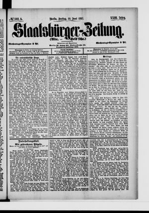 Staatsbürger-Zeitung vom 10.06.1887
