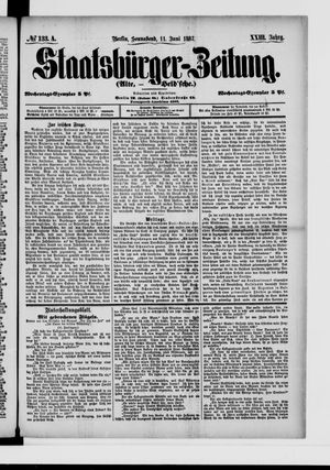 Staatsbürger-Zeitung vom 11.06.1887