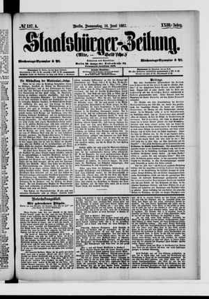 Staatsbürger-Zeitung vom 16.06.1887