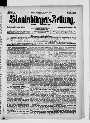 Staatsbürger-Zeitung on Jun 22, 1887